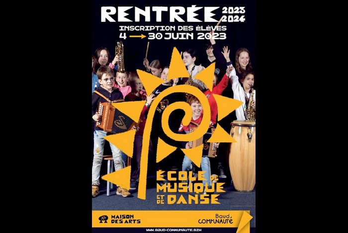 S’inscrire / Se réinscrire à l’école de musique et de danse de baud communauté
