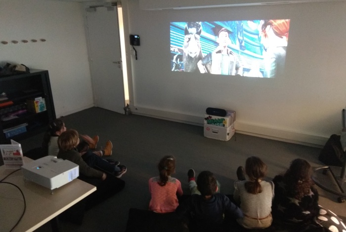 projection Goûter toile