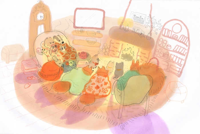 Atelier illustration-carte de vœux avec Chloé Malard