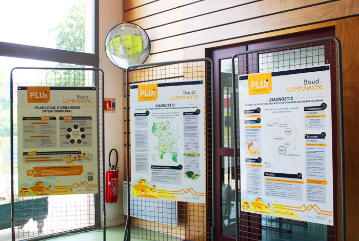 Une exposition itinérante pour mieux comprendre le Plan local d’urbanisme intercommunal de Baud Communauté