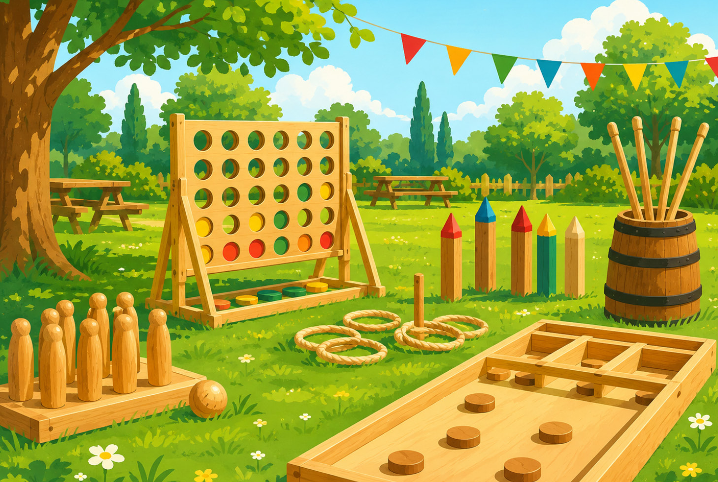 On joue ! jeux en bois, jeux d&rsquo;ext&eacute;rieur