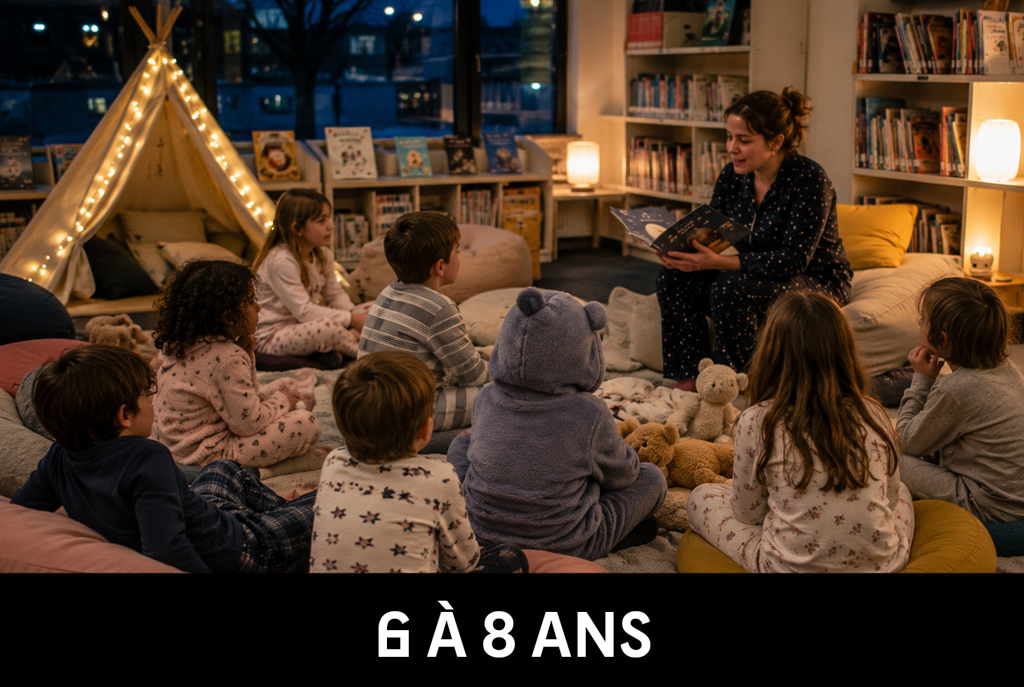 Lecture en pyjama (6-8 ans)